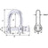 Wichard HR D Shackle  20mm Diameter  2532 11209W