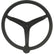 Uflex  V46  135 Stainless Steel Steering Wheel wSpeed Knob  Black V46B