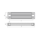 Tecnoseal Aluminum Yamaha Bar Anode fEngine Bracket 011121AL