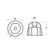 Tecnoseal Zinc Sidepower  Sleipner Propeller Nut Anode 01051