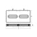 Tecnoseal Rectangular Zinc Plate Anode wInserts  12 x 6 x 1 TECDIVERSD