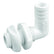 Attwood White Plastic 90 Degree ThruHull Connector  34 Inner Diameter 38773