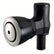 Attwood 90 PTrap Fuel Tank Vent  Flush Mount  Black wStainless Steel Vent Head 16746