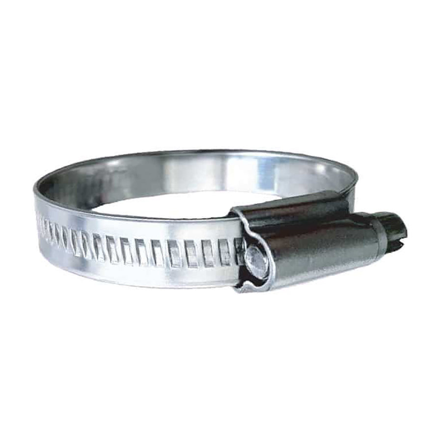 Trident Marine 316 SS NonPerforated Worm Gear Hose Clamp  1532 Band  58  1516 Clamping Range  10Pack  SAE Size 8 7100121