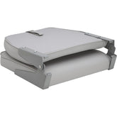 Attwood SwivlEze Low Back Padded Flip Seat  Grey 98395GY