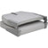Attwood SwivlEze Low Back Padded Flip Seat  Grey 98395GY