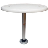 Springfield White Oval Table Package  18 x 30 Threadlock 1690106