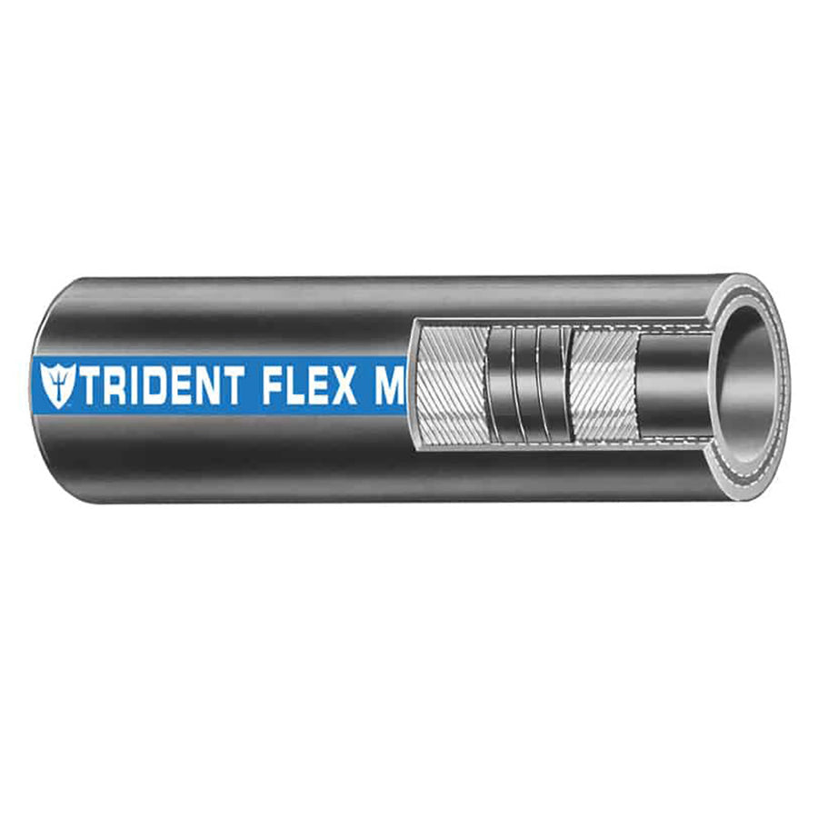 Trident Marine 112 Flex Marine Wet Exhaust  Water Hose  Black  Sold by the Foot 2501126FT
