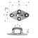 Wichard Diamond Pad Eye  Square  98mm Length 35564  M8 Screw 6656W