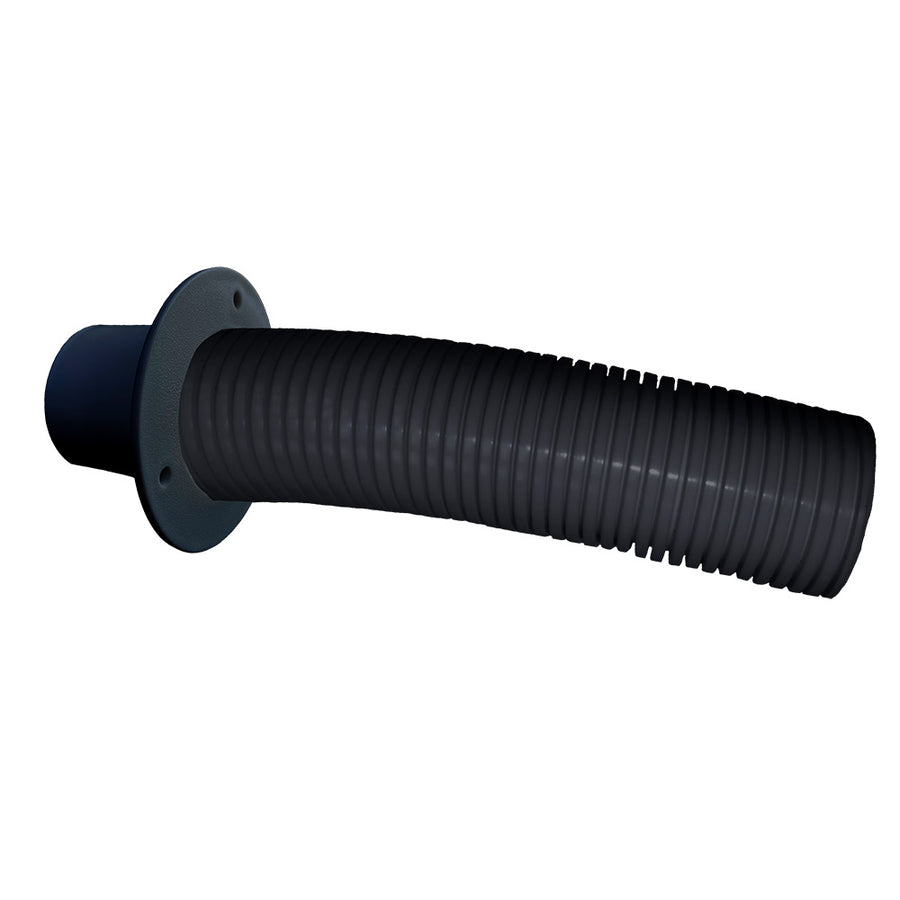 Trident Marine 10 Black Stern Flex Hose wTransom Flange TFK10