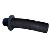 Trident Marine 4 Black Stern Flex Hose wTransom Flange TFK4